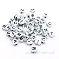 4*7mm heart alphabet craft beads for jewelry making